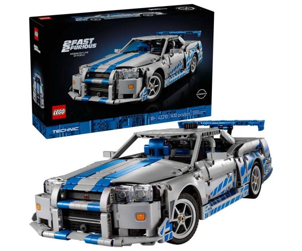 LEGO® Technic: 2 Fast 2 Furious Nissan Skyline GT-R (R34) autó (42210)