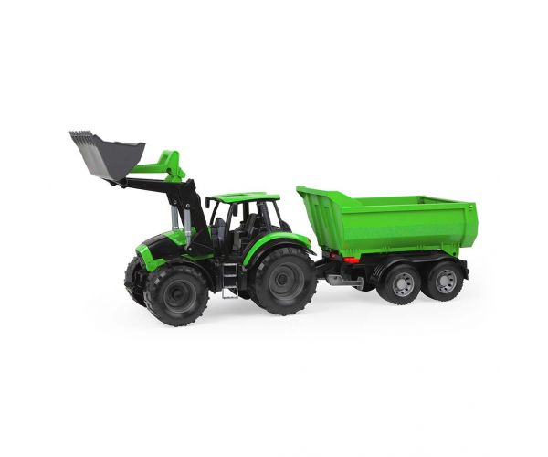 LENA: Worxx Deutz-Fahr Agrotron 7250 TTV traktor pótkocsival dobozban 74cm
