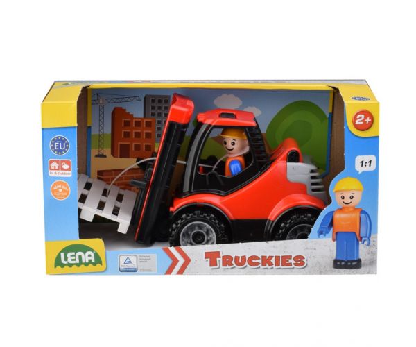 LENA: Truckies Targonca raklapokkal dobozos 22cm