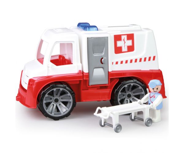 LENA: Truxx mentőautó kiegészítőkkel dobozban 31cm
