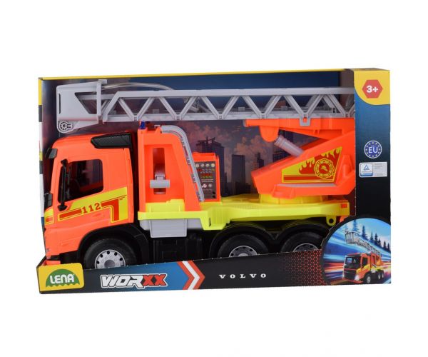 LENA: Worxx Volvo FMX létrás tűzoltóautó dobozos 48cm