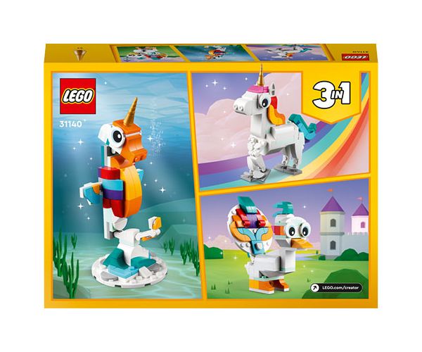 LEGO® Creator: Varázslatos egyszarvú 3 az 1-ben (31140)
