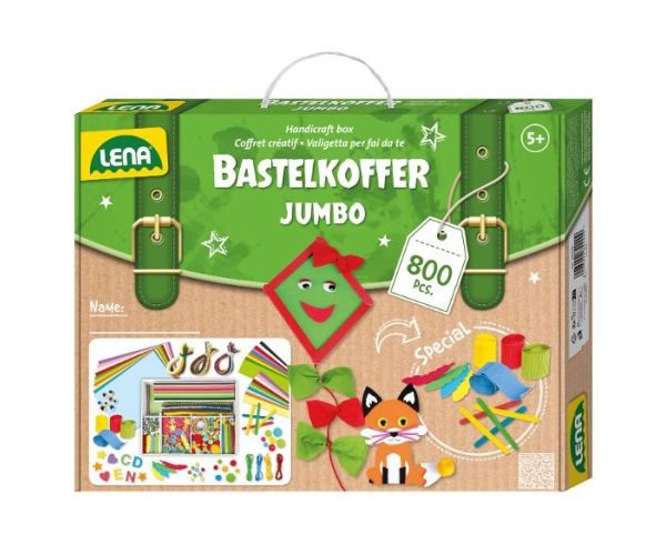 LENA: Jumbó kézműves kreatív hobby szett 800db-os