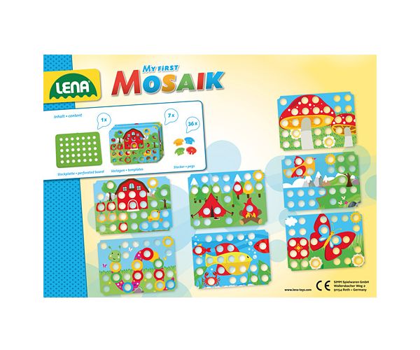LENA: Mosaik Első pötyim játékszett - Természet
