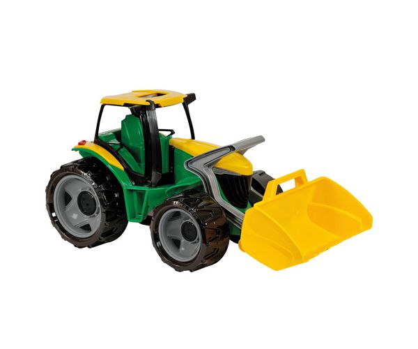 LENA: Óriás traktor homlokrakodóval zöld/sárga 62cm