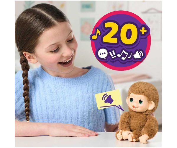 Little Live Pets: Mini Maki Pepi Peach interaktív krém majom