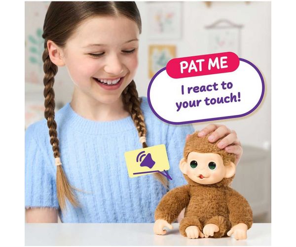 Little Live Pets: Mini Maki Pepi Peach interaktív krém majom