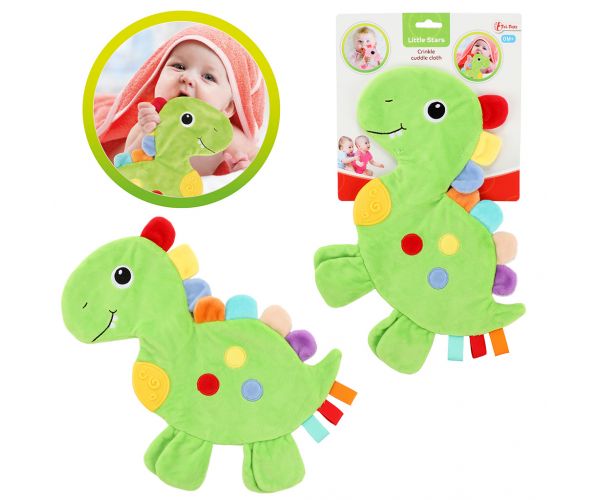 Little Stars: Dinoszauruszos rágókás, csörgős nyálkendő
