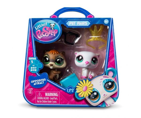 Littlest Pet Shop: Dupla kisállat figura csomag S5 - Hód és Vidra