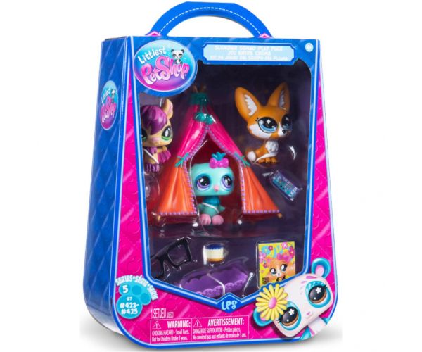 Littlest Pet Shop: Pizsama party 3db játékszett figurával