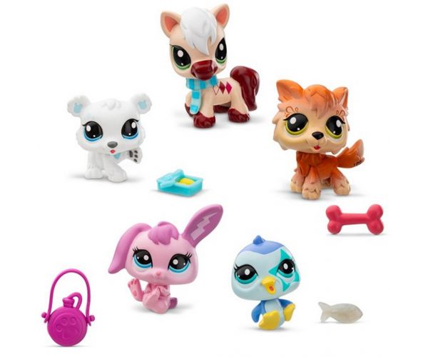 Littlest Pet Shop: Téli barátok 5db-os figura csomag 2.széria