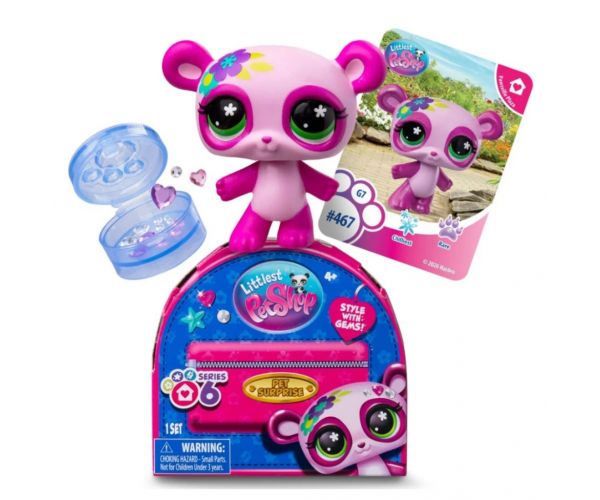 Littlest Pet Shop meglepetés figura kiegészítőkkel 6. széria