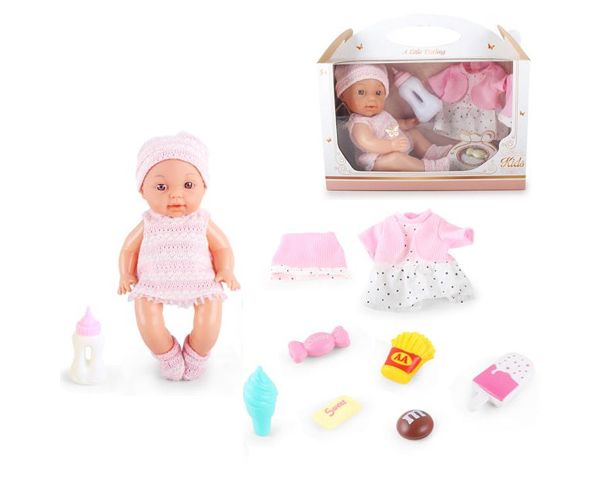 Little Darling baba hanggal és 8db kiegészítővel 30cm