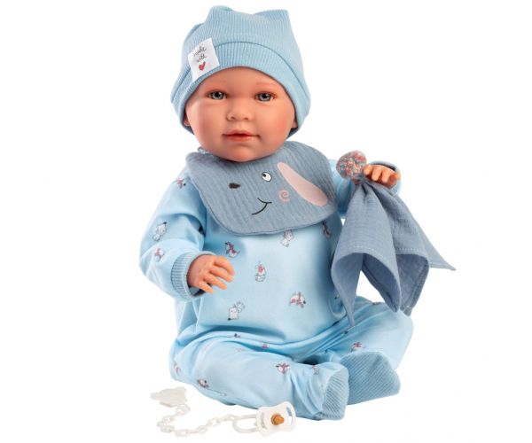 Llorens: Mimo Llorón 42cm-es baba hanggal kutyusos előkével