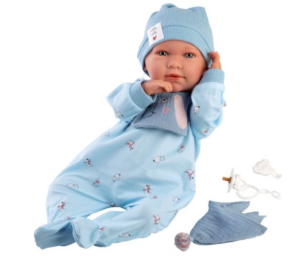Llorens: Mimo Llorón 42cm-es baba hanggal kutyusos előkével