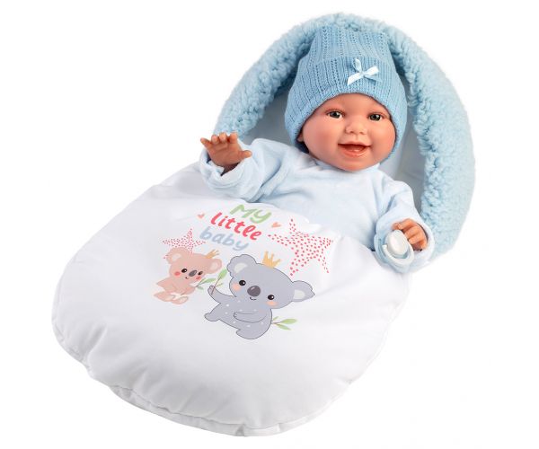 Llorens: Liam 38cm-es síró baba hálózsákkal