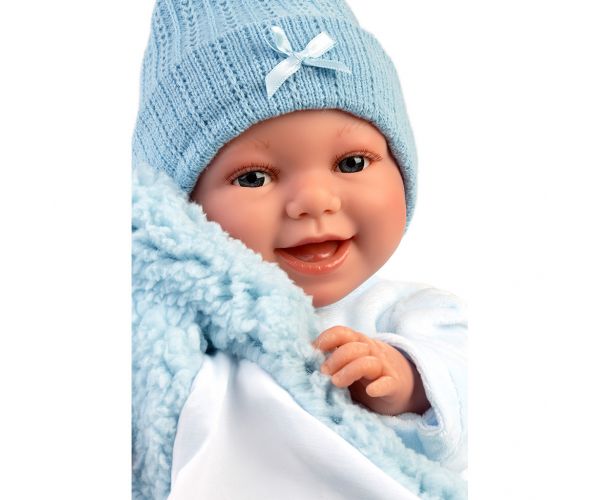 Llorens: Liam 38cm-es síró baba hálózsákkal