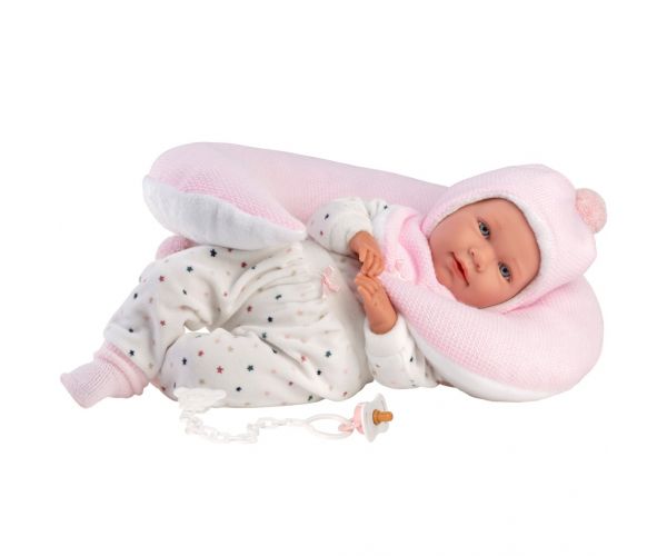 Llorens: Mimi 42cm-es baba hanggal, pocak párnával