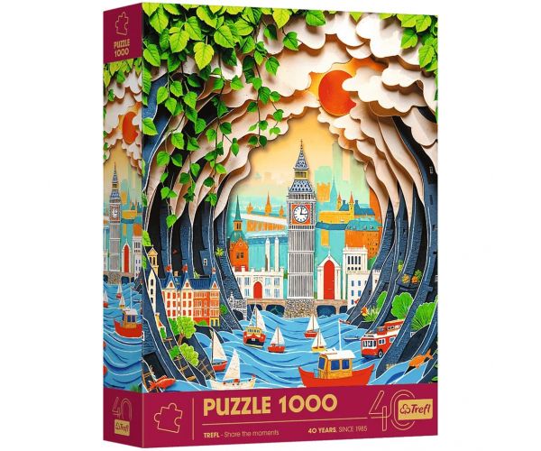 London 3D hatású 40 éves jubileumi kiadás 1000db-os puzzle - Trefl