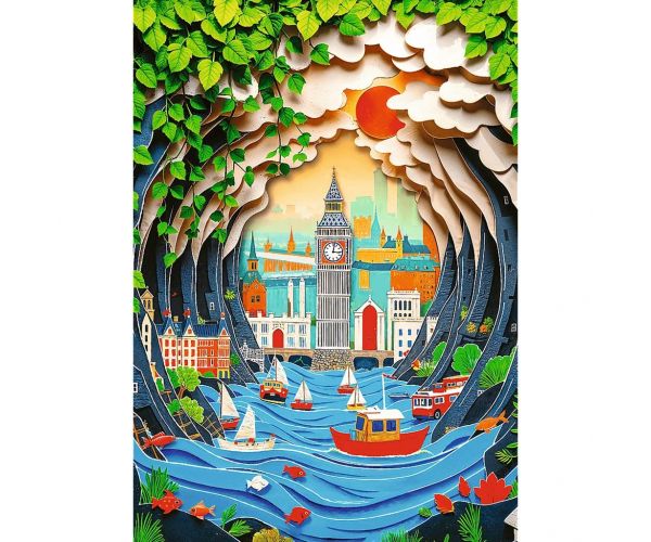 London 3D hatású 40 éves jubileumi kiadás 1000db-os puzzle - Trefl