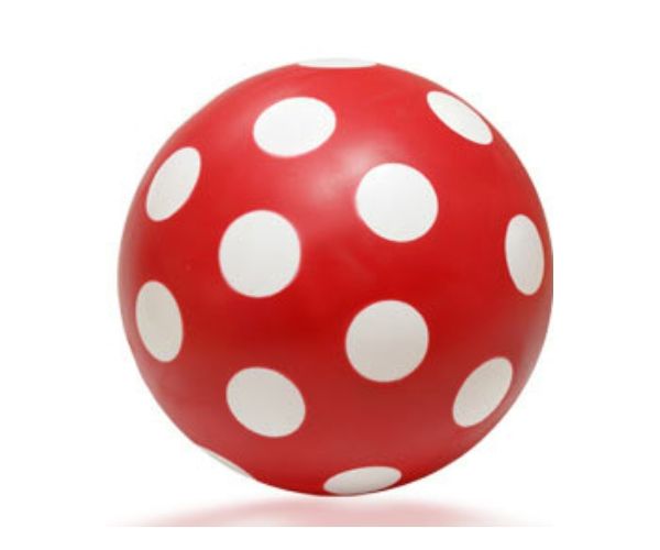 Pöttyös labda 22cm-es
