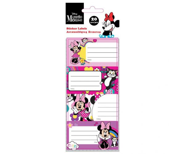 Luna: Minnie egér füzetcímke 20db-os csomag