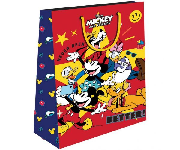 Luna: Mickey egér és barátai mintás ajándéktáska 33x12x45cm