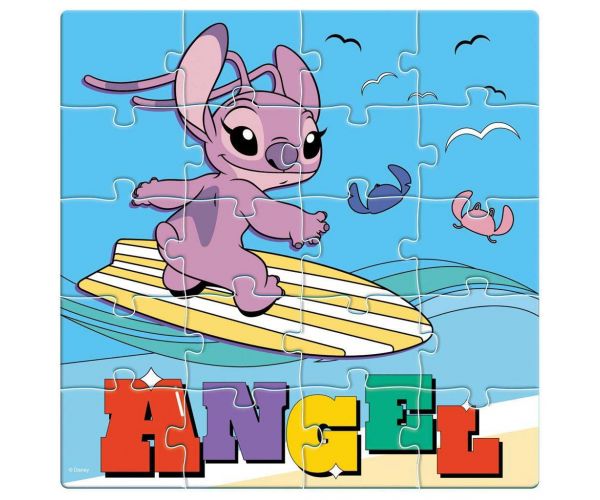 Luna: Disney Lilo és Stitch mintás 3x20db-os mágneses puzzle