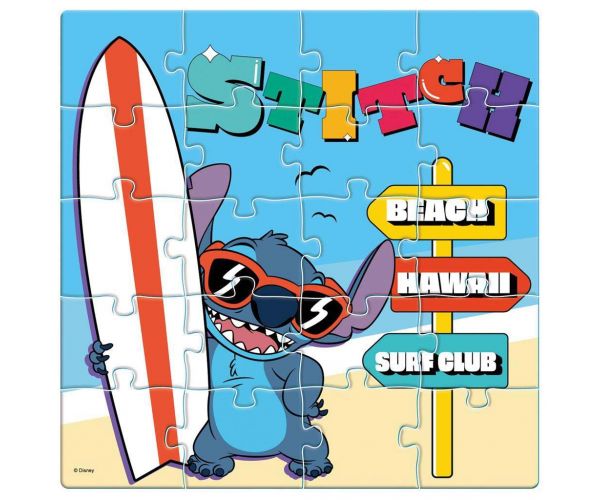 Luna: Disney Lilo és Stitch mintás 3x20db-os mágneses puzzle