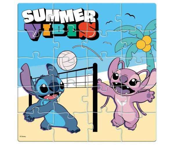 Luna: Disney Lilo és Stitch mintás 3x20db-os mágneses puzzle