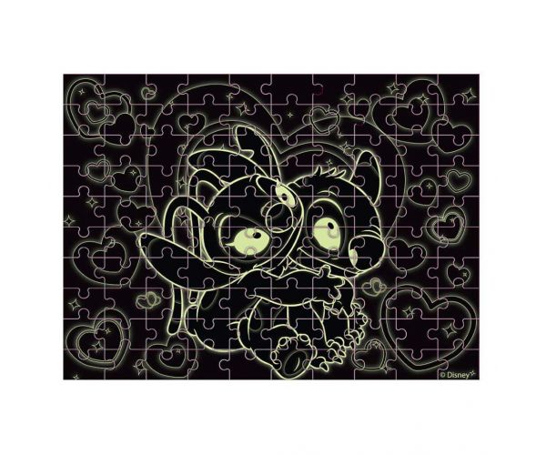 Luna: Disney Stitch 100db-os sötétben világító puzzle