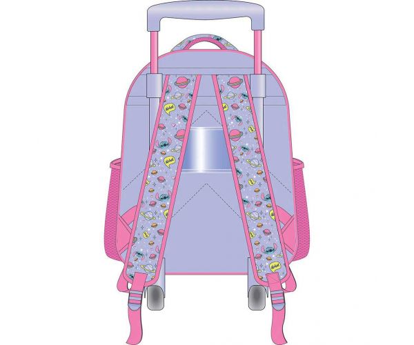 Luna: Disney Stitch Aloha 2 rekeszes gurulós ovis hátizsák 27x10x31cm