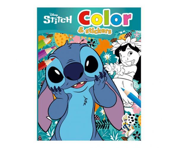 Luna: Disney Stitch színező füzet matricákkal 32 oldal