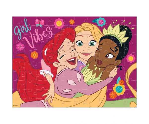 Luna: Disney hercegnők 2 az 1-ben 100db-os színezhető puzzle