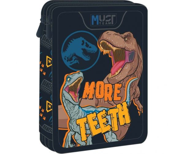 Luna: Must 2 szintes töltött tolltartó Jurassic – More Teeth