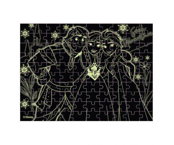 Luna: Jégvarázs 100db-os sötétben világító puzzle
