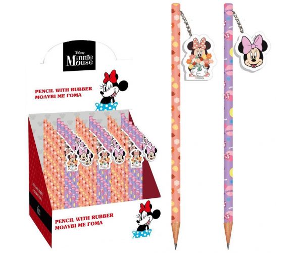 Luna: Minnie Egér grafitceruza radírral, kétféle változatban 1db
