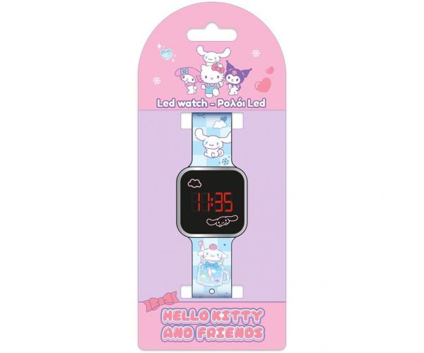 Luna: Hello Kitty Cinnamoroll LED-es karóra