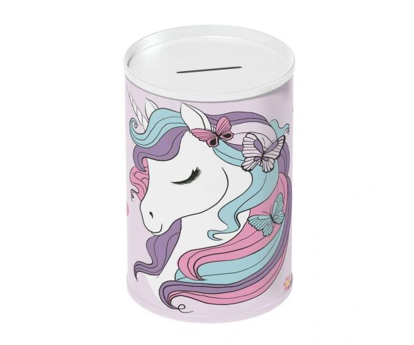Luna: Must fém persely fiús vagy lányos mintával 10x15cm többféle változatban 1db