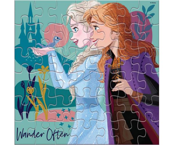 Luna: Jégvarázs 2 testvérek 42db-os színezhető puzzle