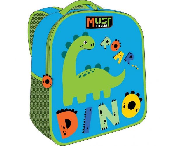 Luna: Must Team 3D dinoszaurusz mintás ovis hátizsák 26x10x32cm