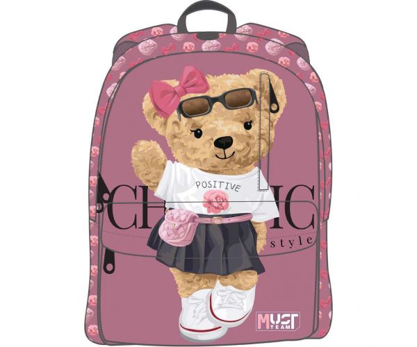 Luna: Must Team Chic Style lekerekített iskolatáska, hátizsák 32x17x42cm