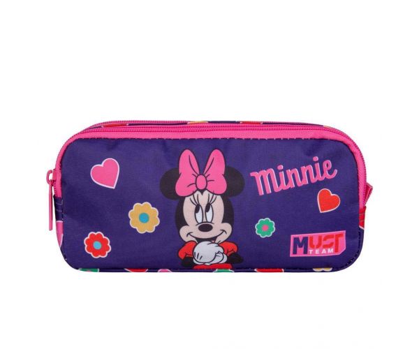 Luna: Must Team Cuki Minnie egér 2 szintes henger alakú tolltartó 21x6x9cm