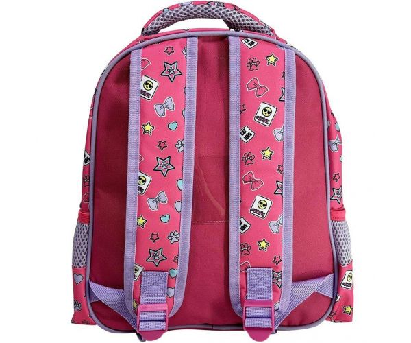 Luna: Must Team cica masnival lekerekített 2 rekeszes ovis hátizsák 27x10x31cm
