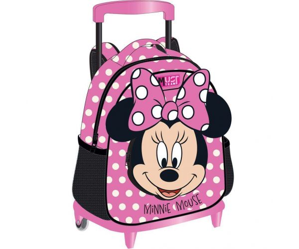 Luna: Must Team Minnie egér gurulós ovis hátizsák 27x10x31cm