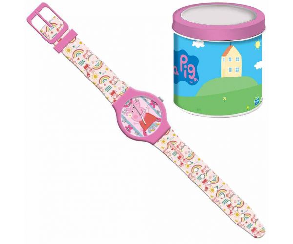Luna: Peppa malac analóg karóra fém díszdobozban
