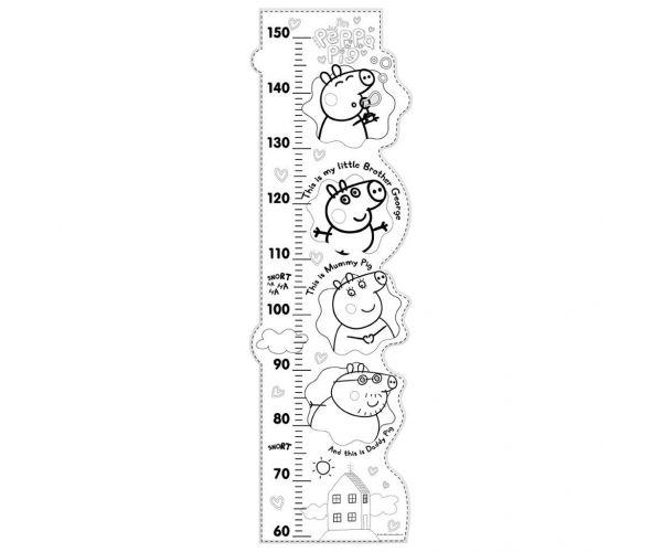 Luna: Peppa malac színezhető magasságmérő 25db-os maxi puzzle
