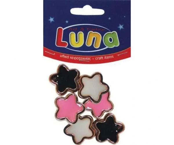 Luna: Műanyag csillag 6db-os szett 20mm