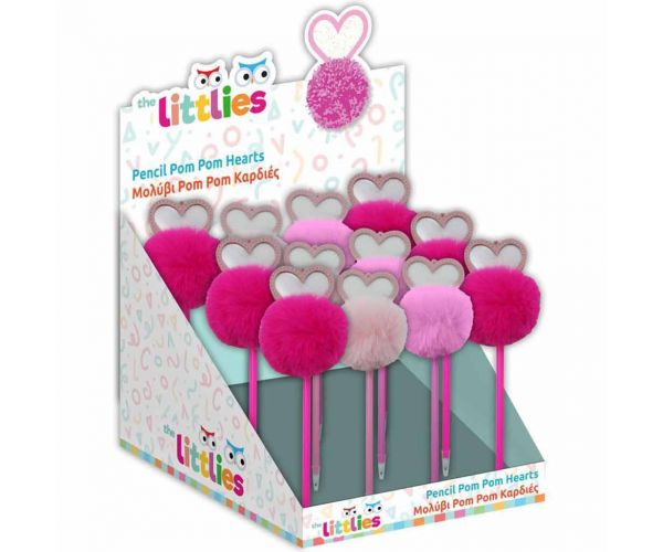 Luna: Pompom szívecskés ceruza többféle változatban 1db