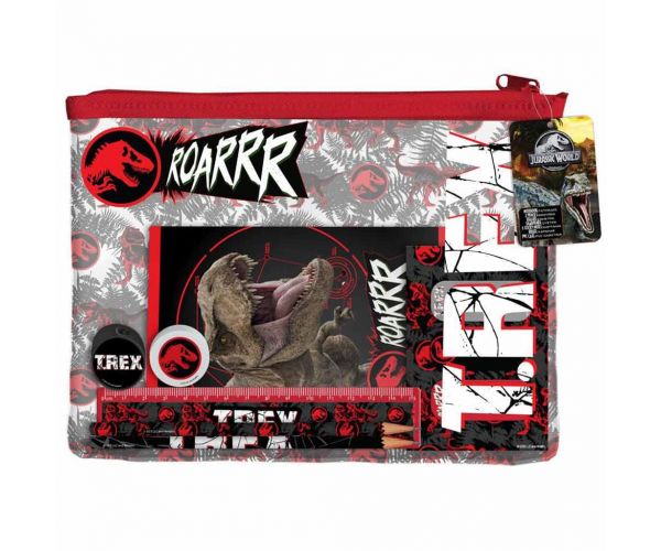Luna: Jurassic World dinoszauruszos írószer szett PVC táskában